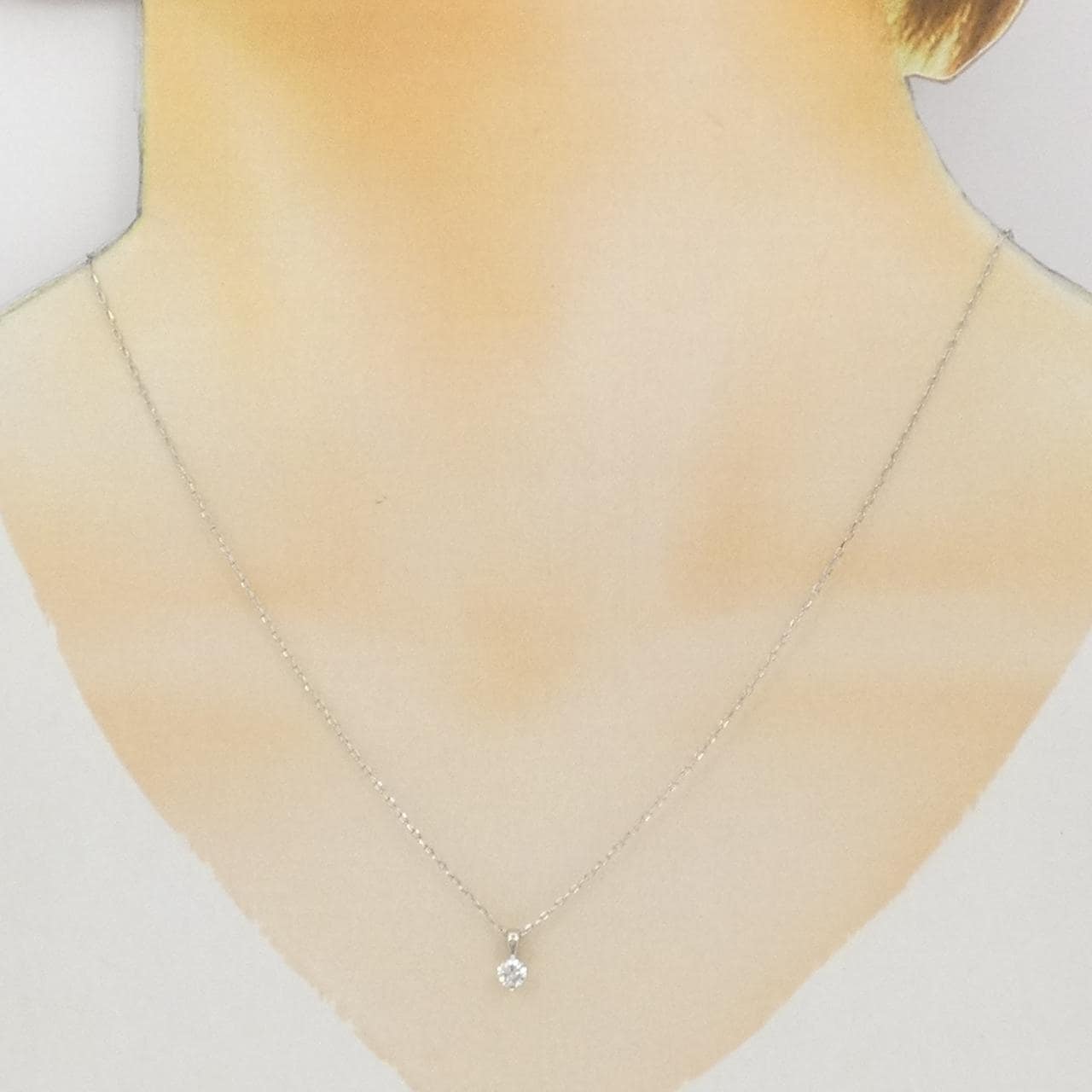 PT900/PT850 ダイヤモンド ネックレス 0.20CT