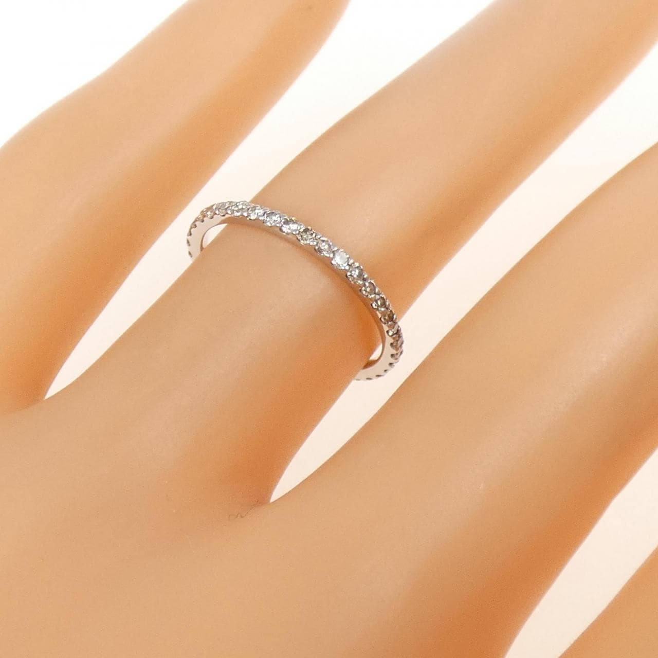 PT950 フルエタニティ ダイヤモンド リング 0.39CT