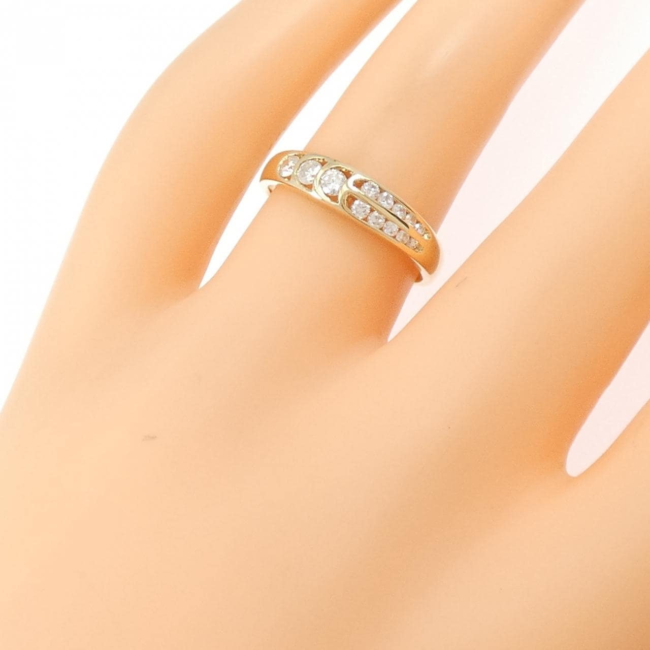 K18PG ダイヤモンド リング 0.31CT