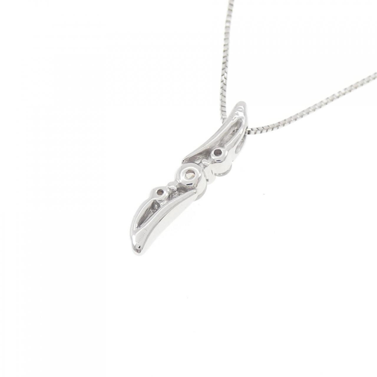 K18WG ダイヤモンド ネックレス 0.17CT