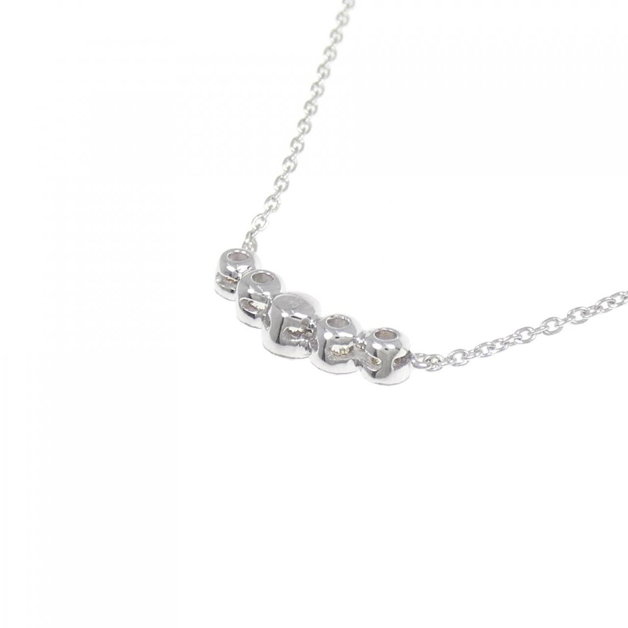 K18WG ダイヤモンド ネックレス 0.40CT