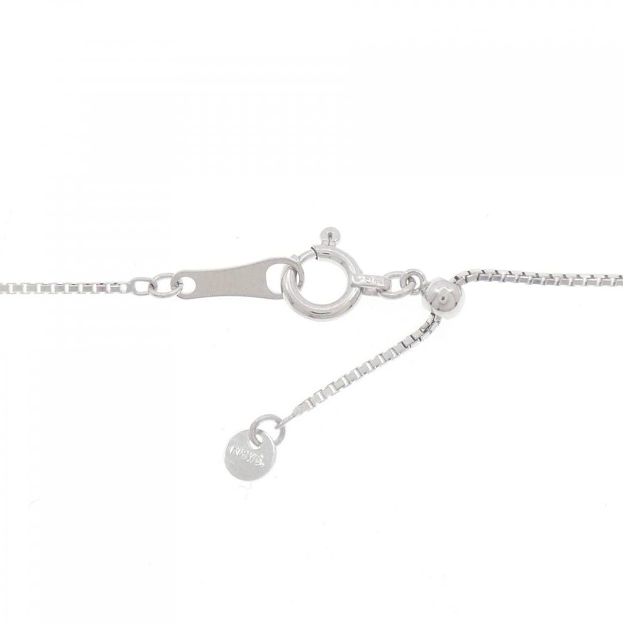 K18WG ダイヤモンド ネックレス 0.13CT