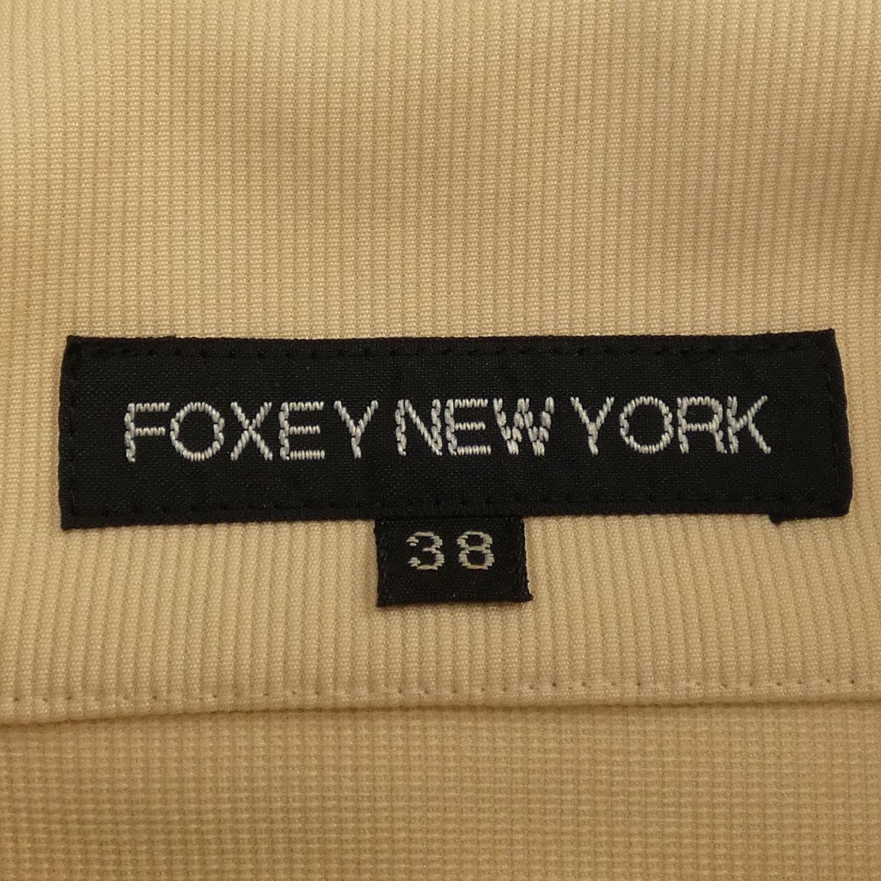 フォクシー FOXEY NEW YORK ベージュジャケット サイズ40-