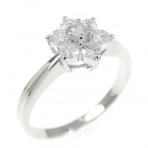 PT900 フラワー ダイヤモンド リング 0.33CT