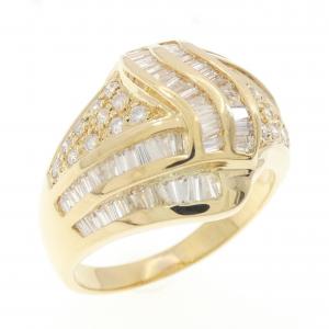 K18YG ダイヤモンド リング 1.14CT