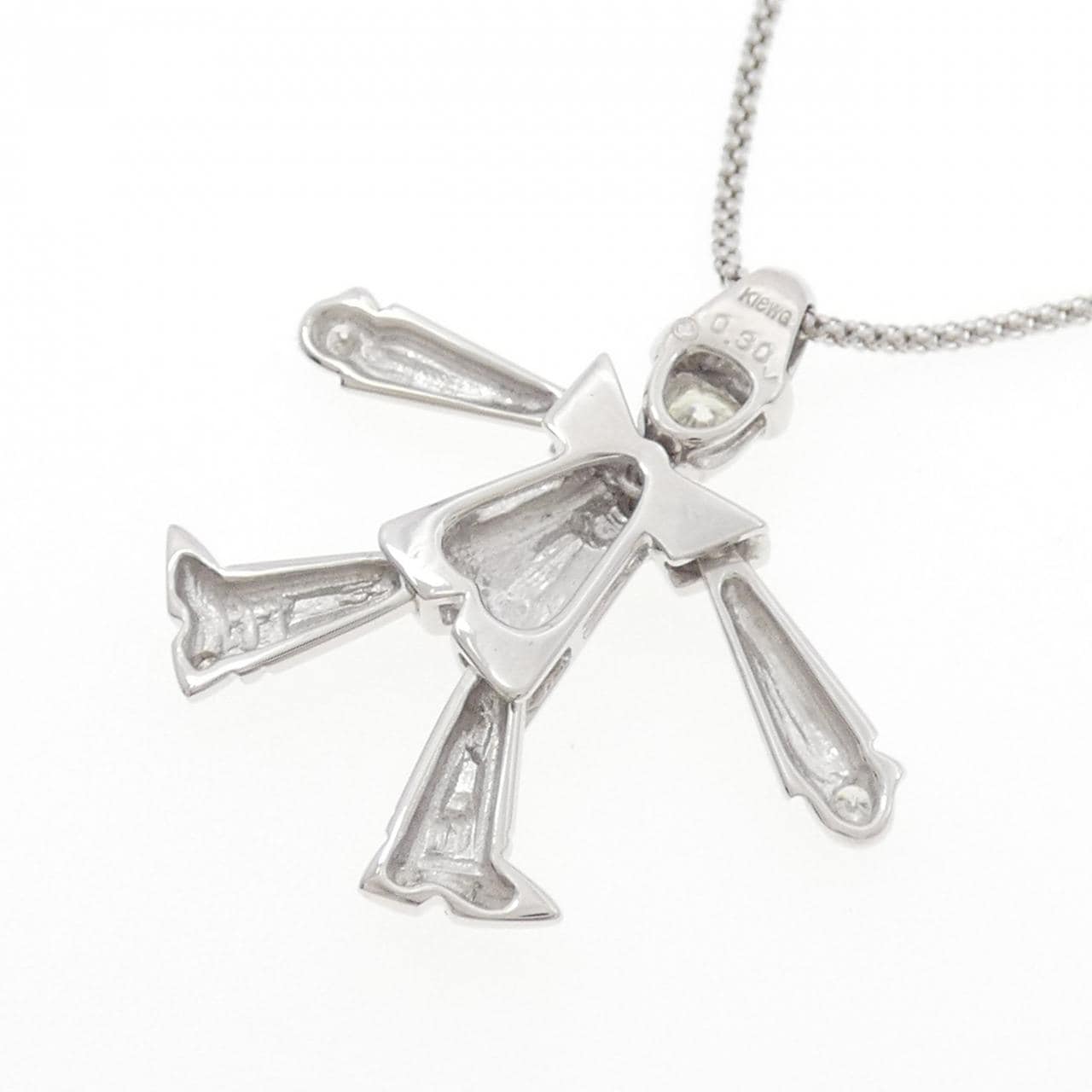 K18WG ダイヤモンド ネックレス 0.30CT