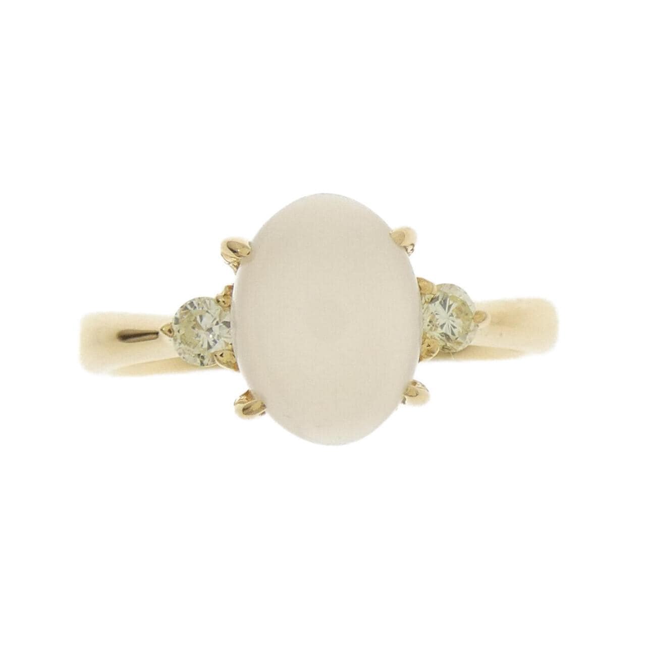 K18YG ムーンストーン リング