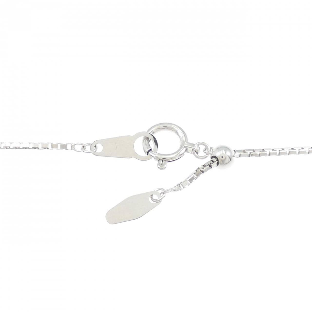 K18WG ガーネット ネックレス