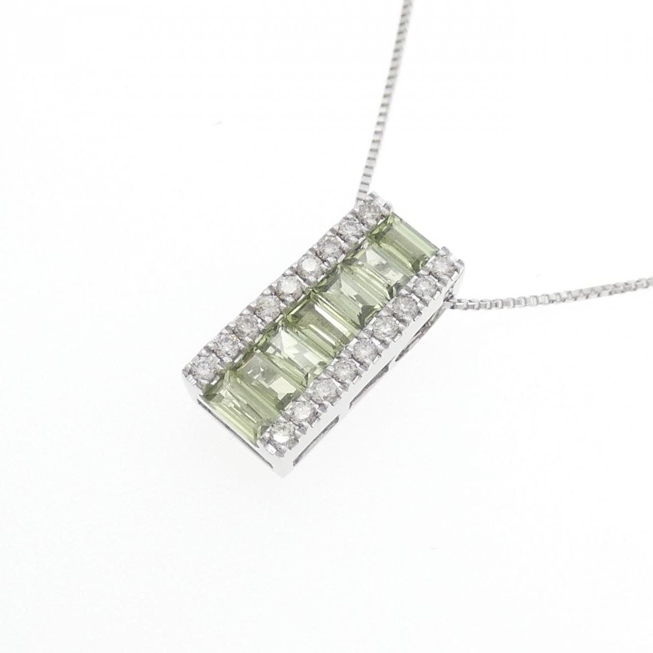 K18WG サファイヤ ネックレス 0.80CT