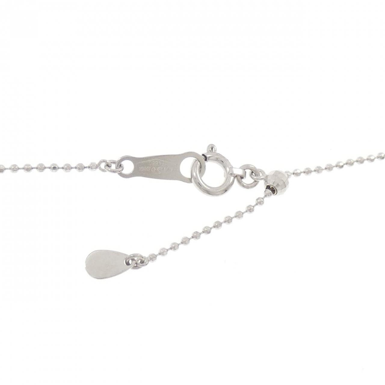PT900/PT850 フラワー ダイヤモンド ネックレス 0.55CT
