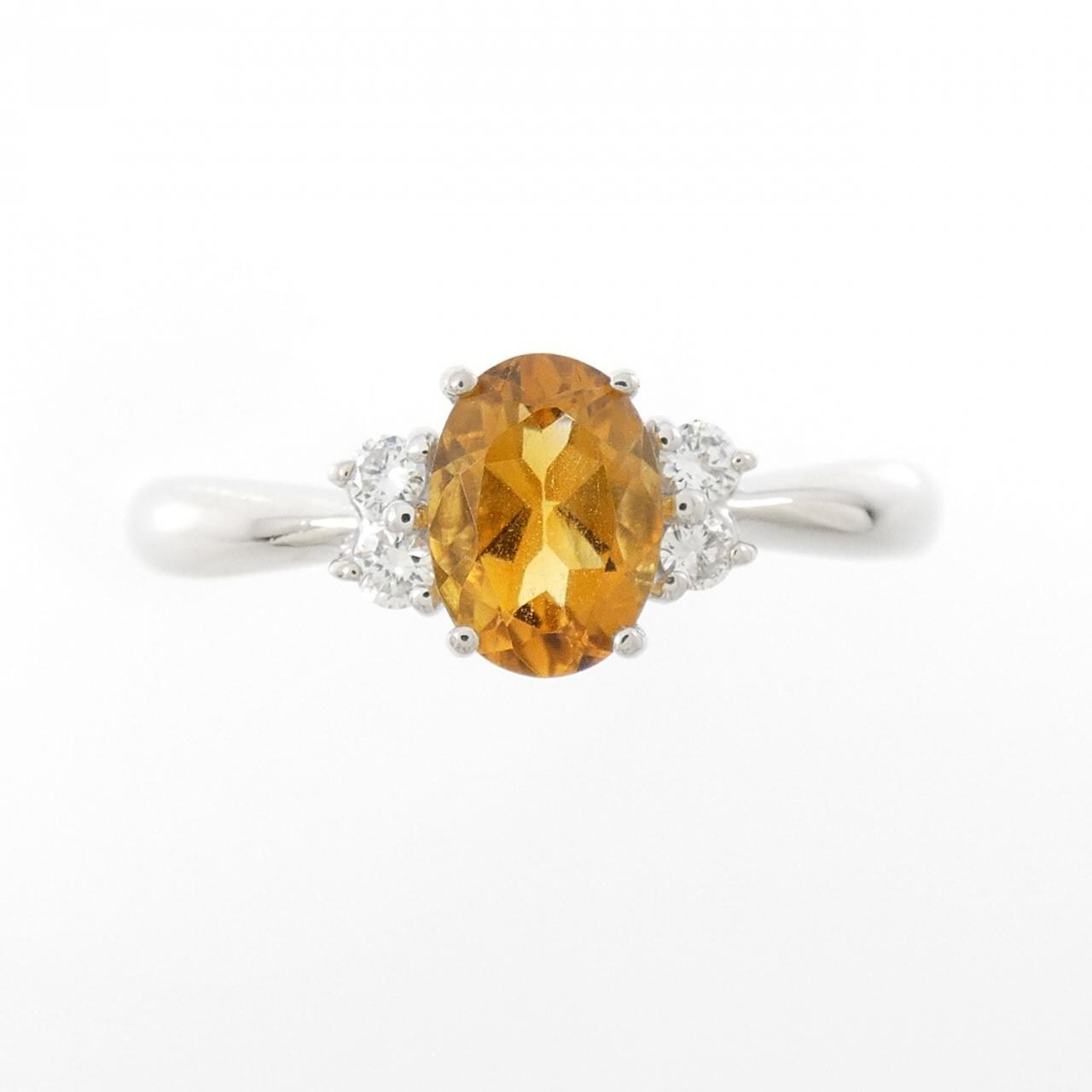 PT900 Citrine Ring 0.69CT