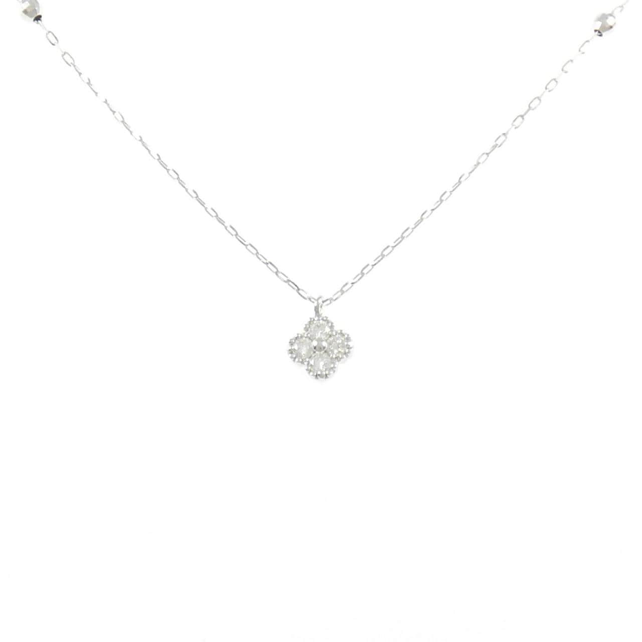 K18WG ダイヤモンド ネックレス 0.20CT