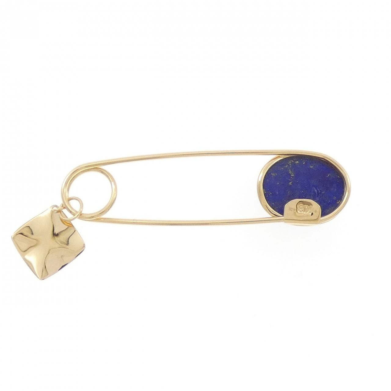 ジーエスティービー ラピスラズリ ブローチ 4.00CT