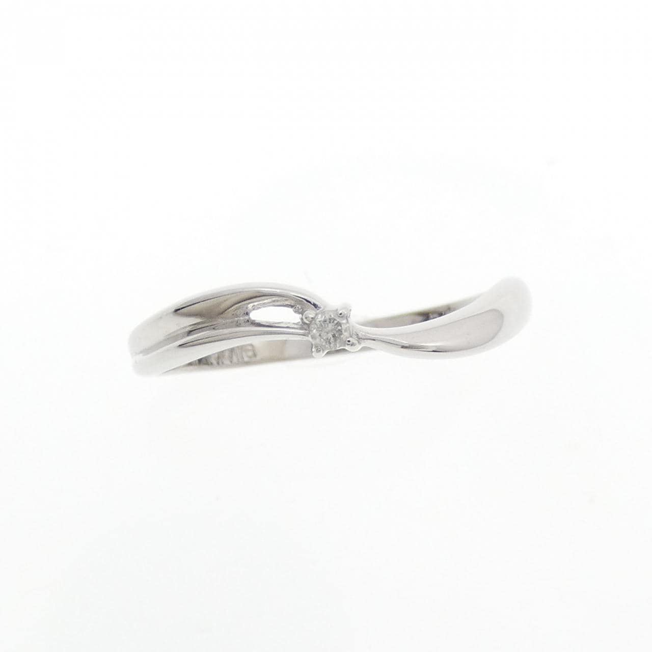 K14WG ダイヤモンド リング 0.02CT