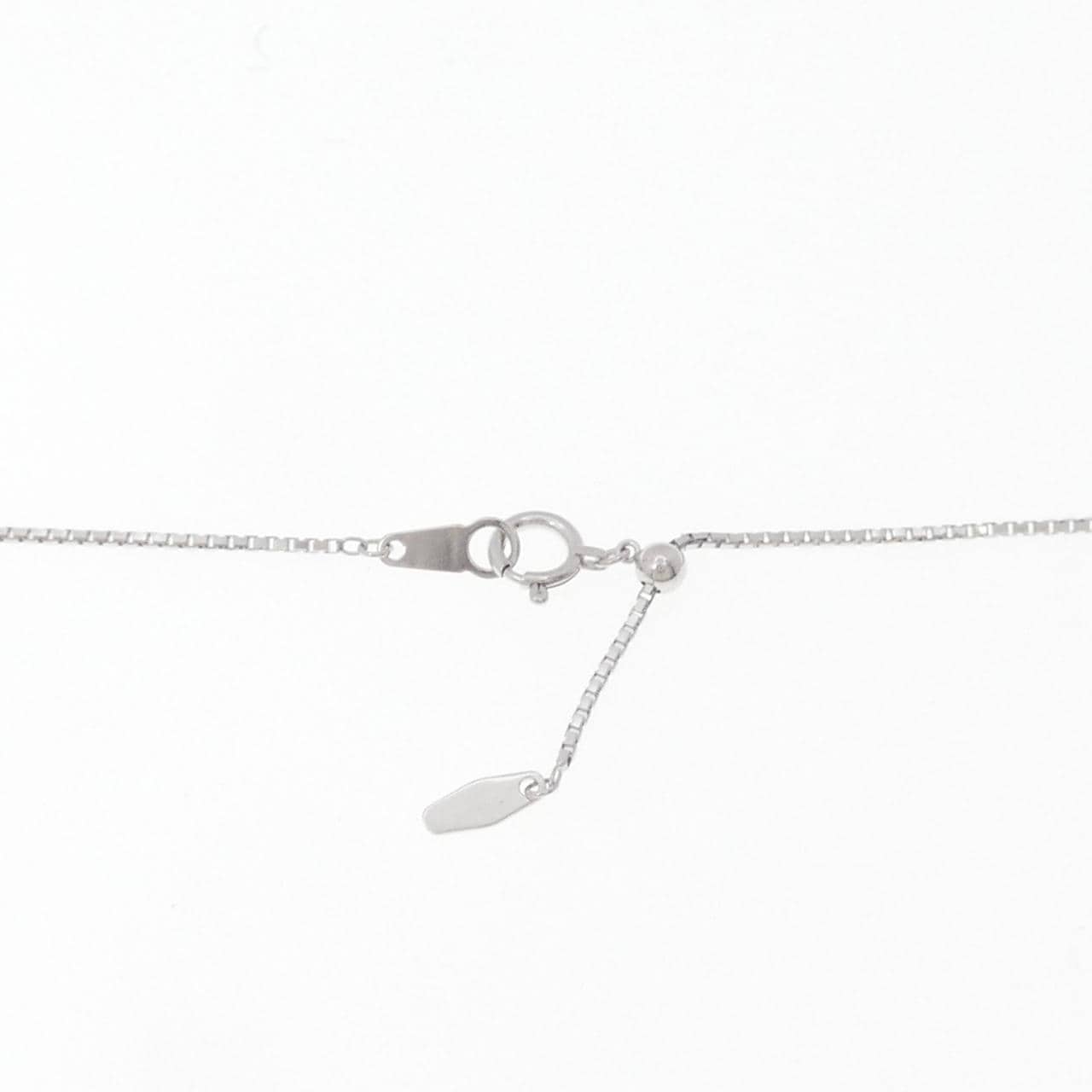 K18WG クロス ダイヤモンド ネックレス 0.26CT