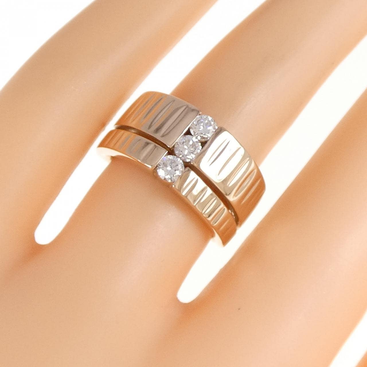 K18PG ダイヤモンド リング 0.30CT
