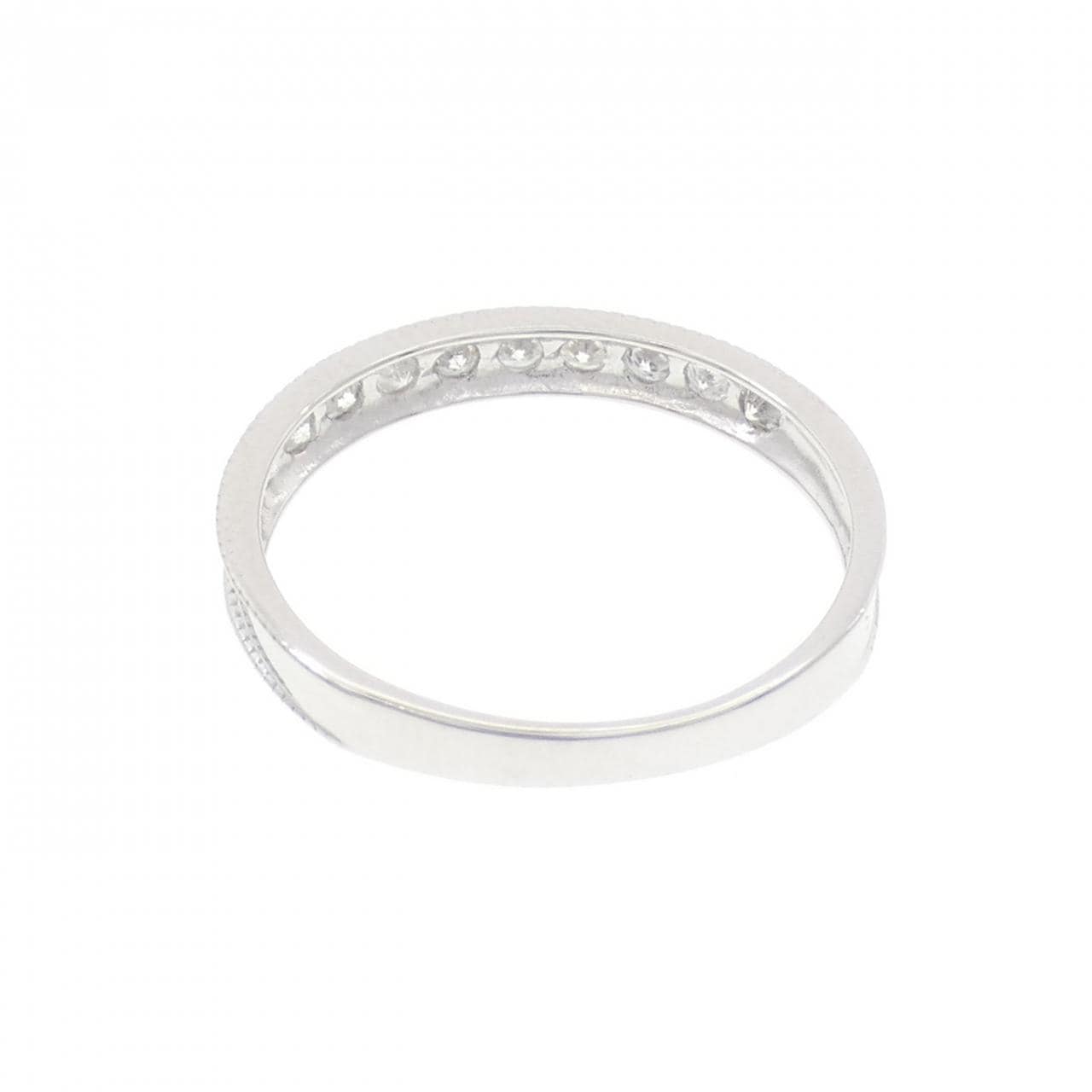 K18WG ハーフエタニティ ダイヤモンド リング 0.30CT