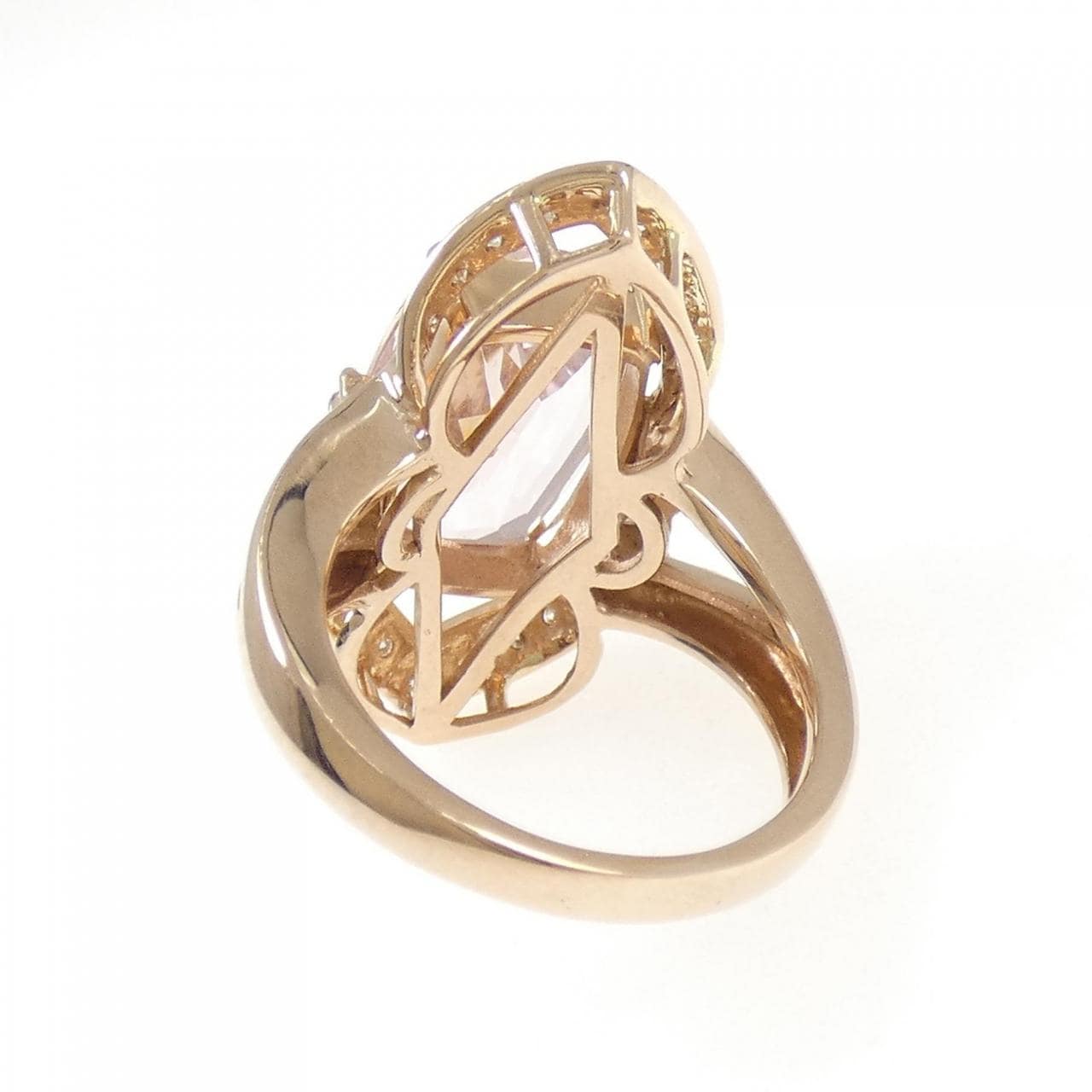 K18PG モルガナイト リング 6.19CT