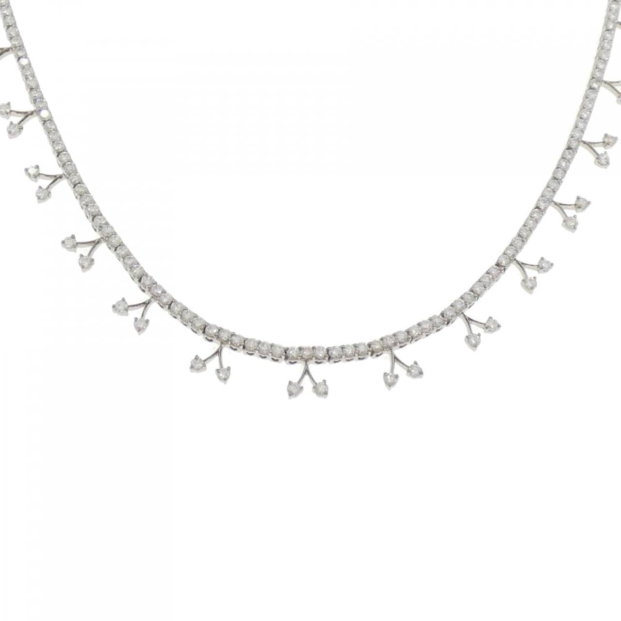 K18WG ダイヤモンド ネックレス 2.46CT