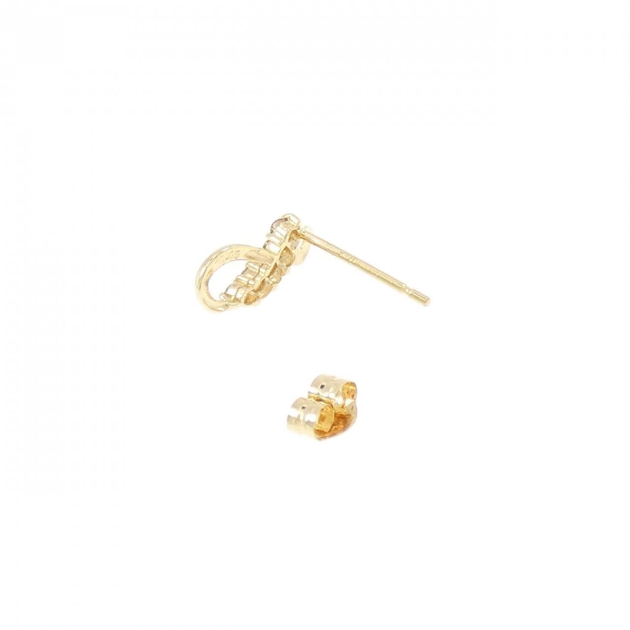 K18YG ダイヤモンド ピアス 0.05CT 片耳