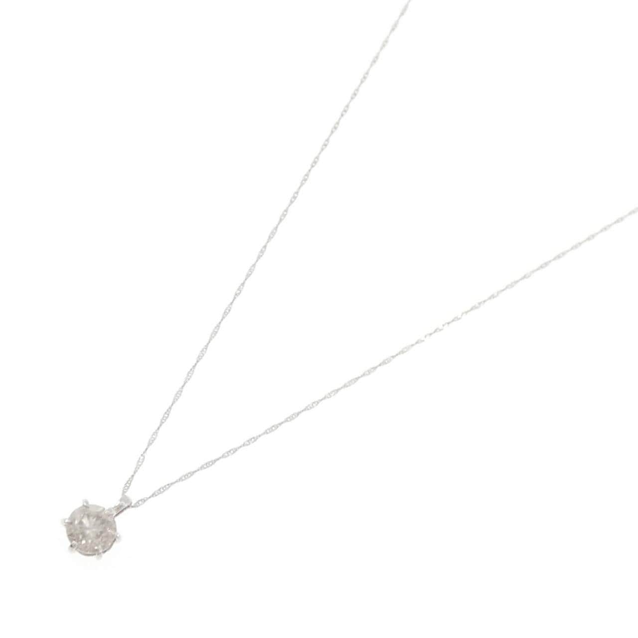 PT999/PT850 ソリティア ダイヤモンド ネックレス 1.00CT