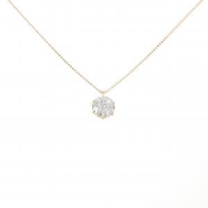 K18YG ソリティア ダイヤモンド ネックレス 1.005CT