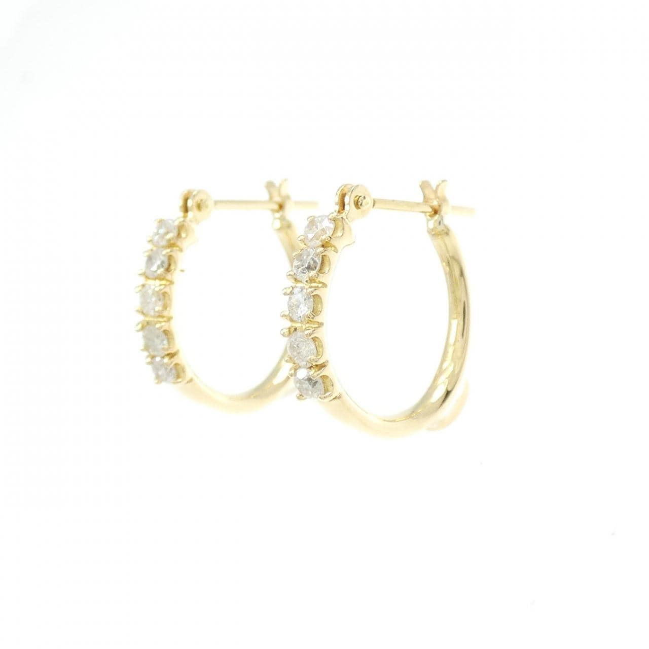 K18YG ダイヤモンド ピアス 0.32CT
