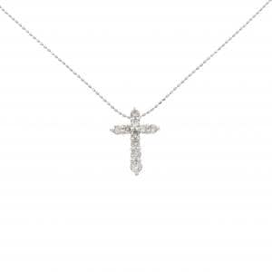 PT900/PT850 クロス ダイヤモンド ネックレス 0.50CT
