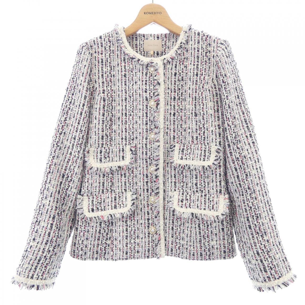 ローズティアラ ROSE TIARA ノーカラージャケット