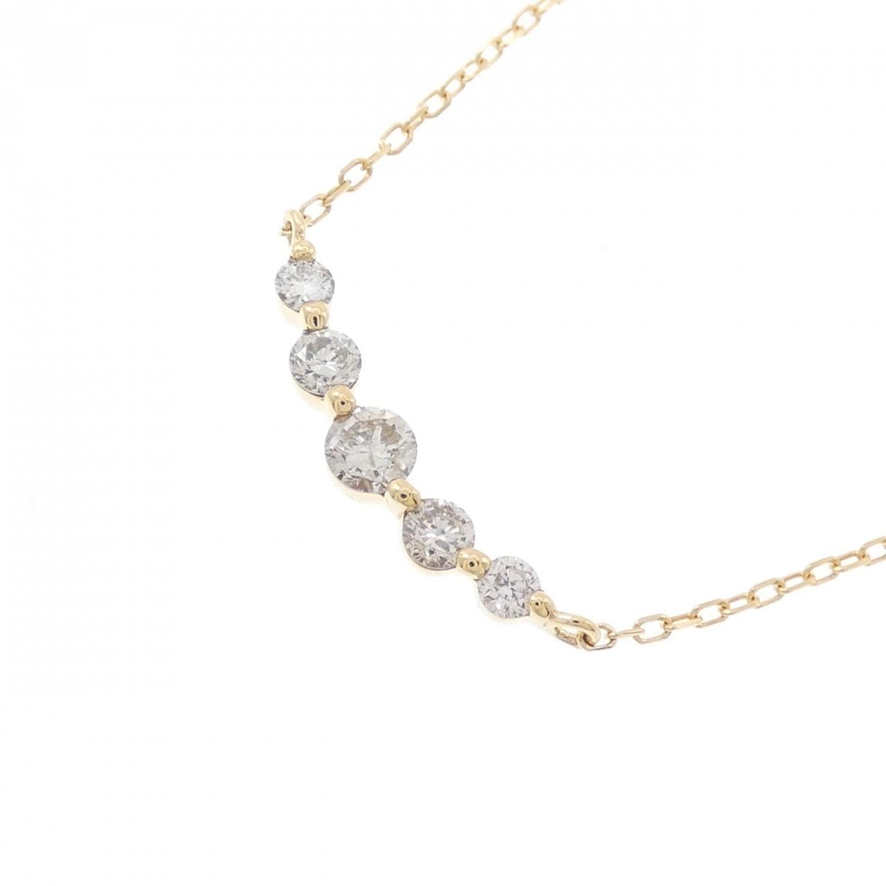 K18YG ダイヤモンド ネックレス 0.30CT