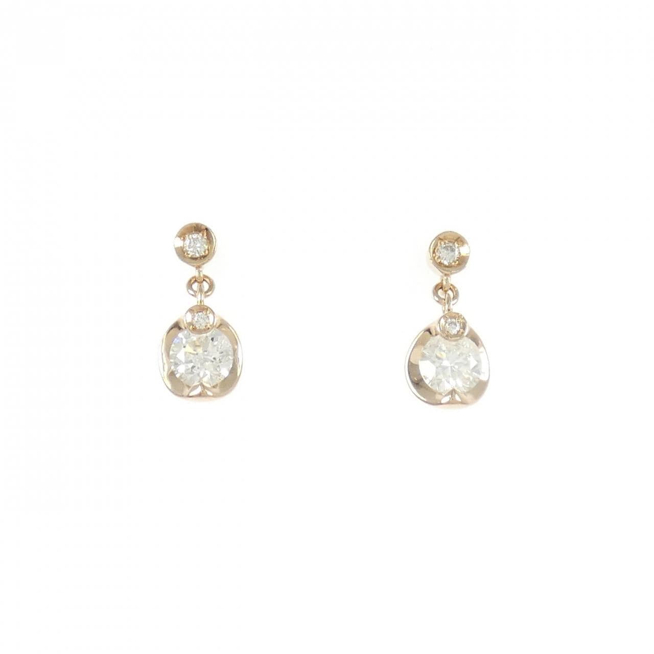 K18PG ダイヤモンド ピアス 0.44CT