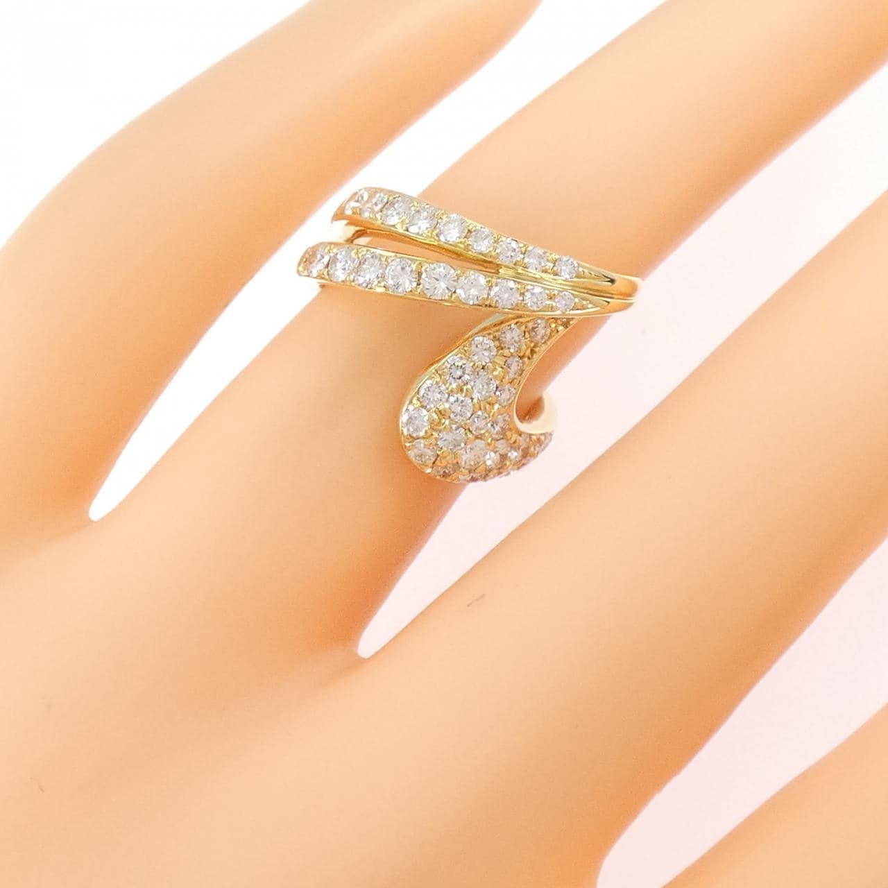 K18YG ダイヤモンド リング