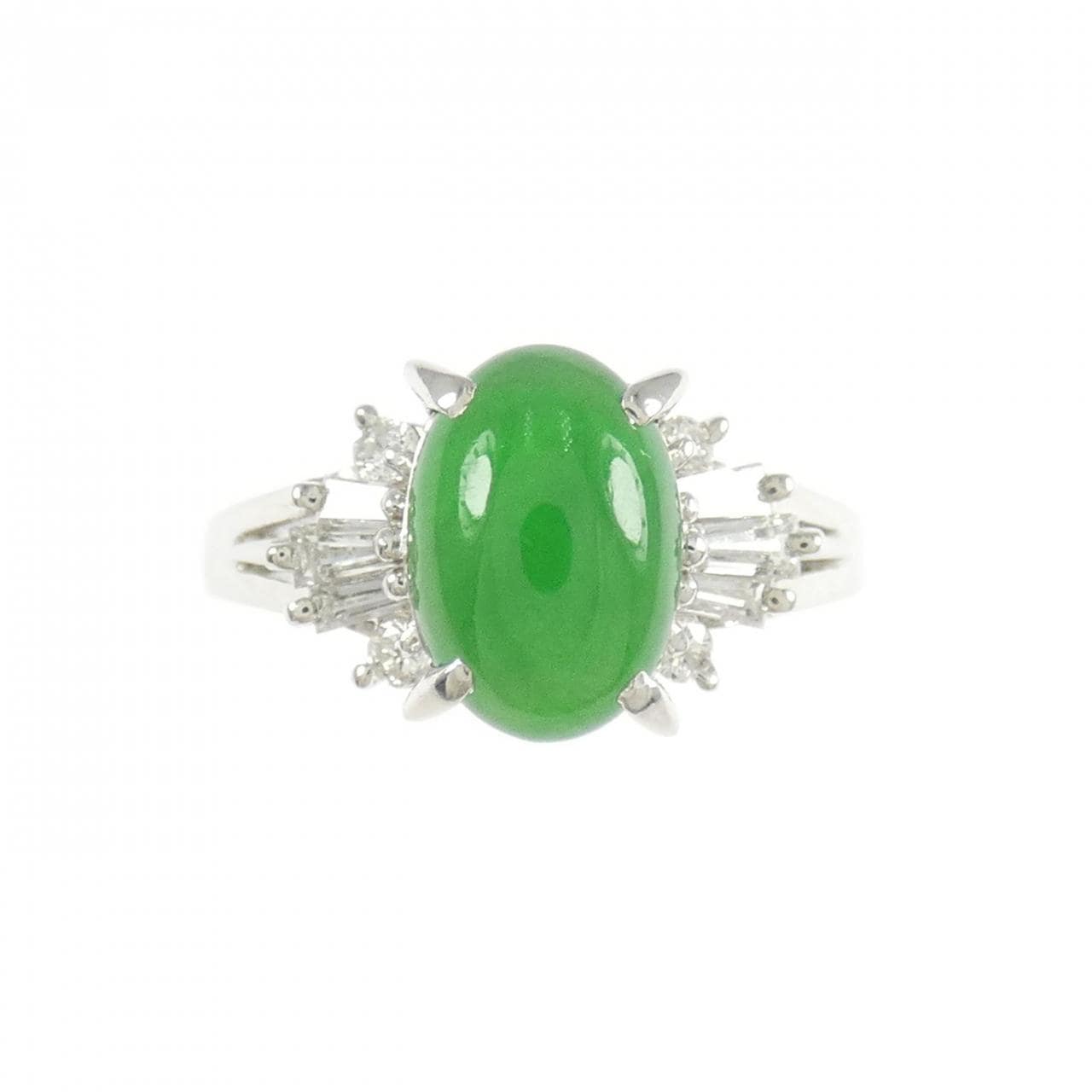 PT900 ヒスイ リング 1.64CT