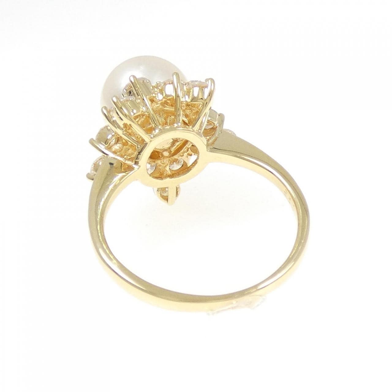 K18YG アコヤパール リング 9.1mm