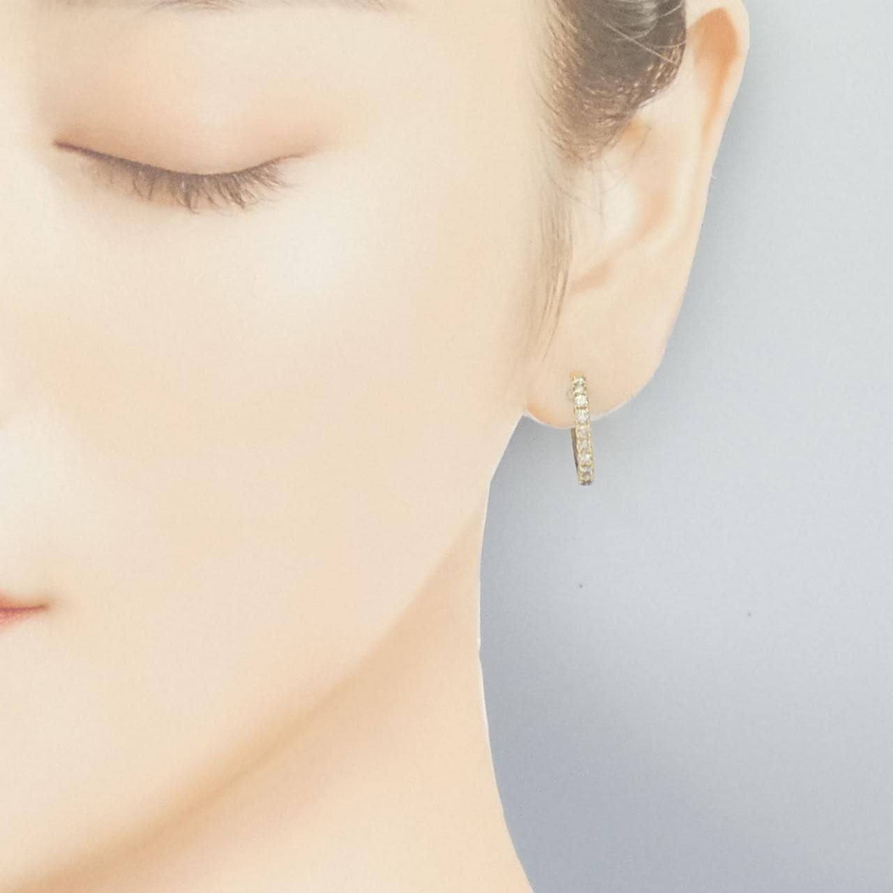 K18YG ダイヤモンド ピアス 1.00CT