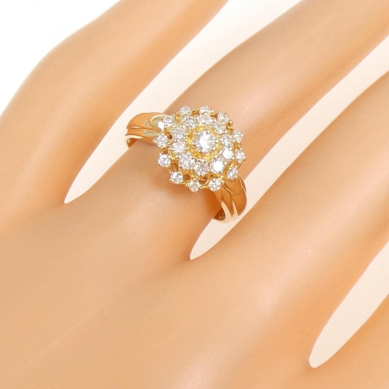 K18YG ダイヤモンド リング 0.50CT