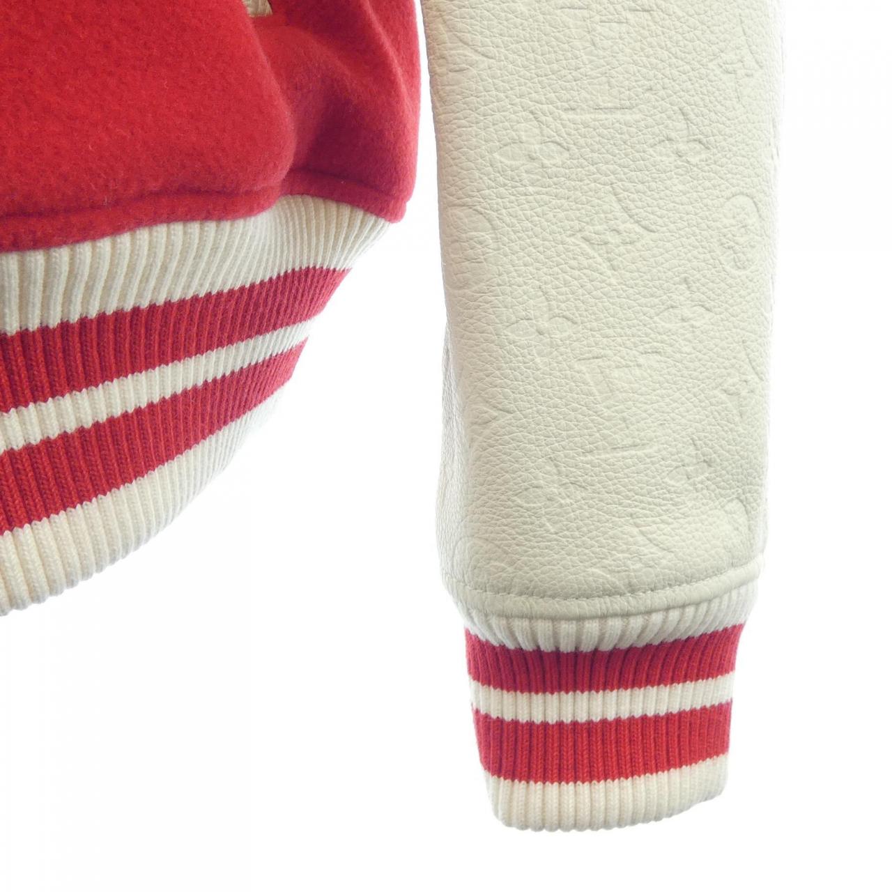 ルイヴィトン LOUIS VUITTON LV×YKサイケデリックフラワーエンブロイダードバーシティブルゾ HOL31EMJY 草間彌生 スタジャン