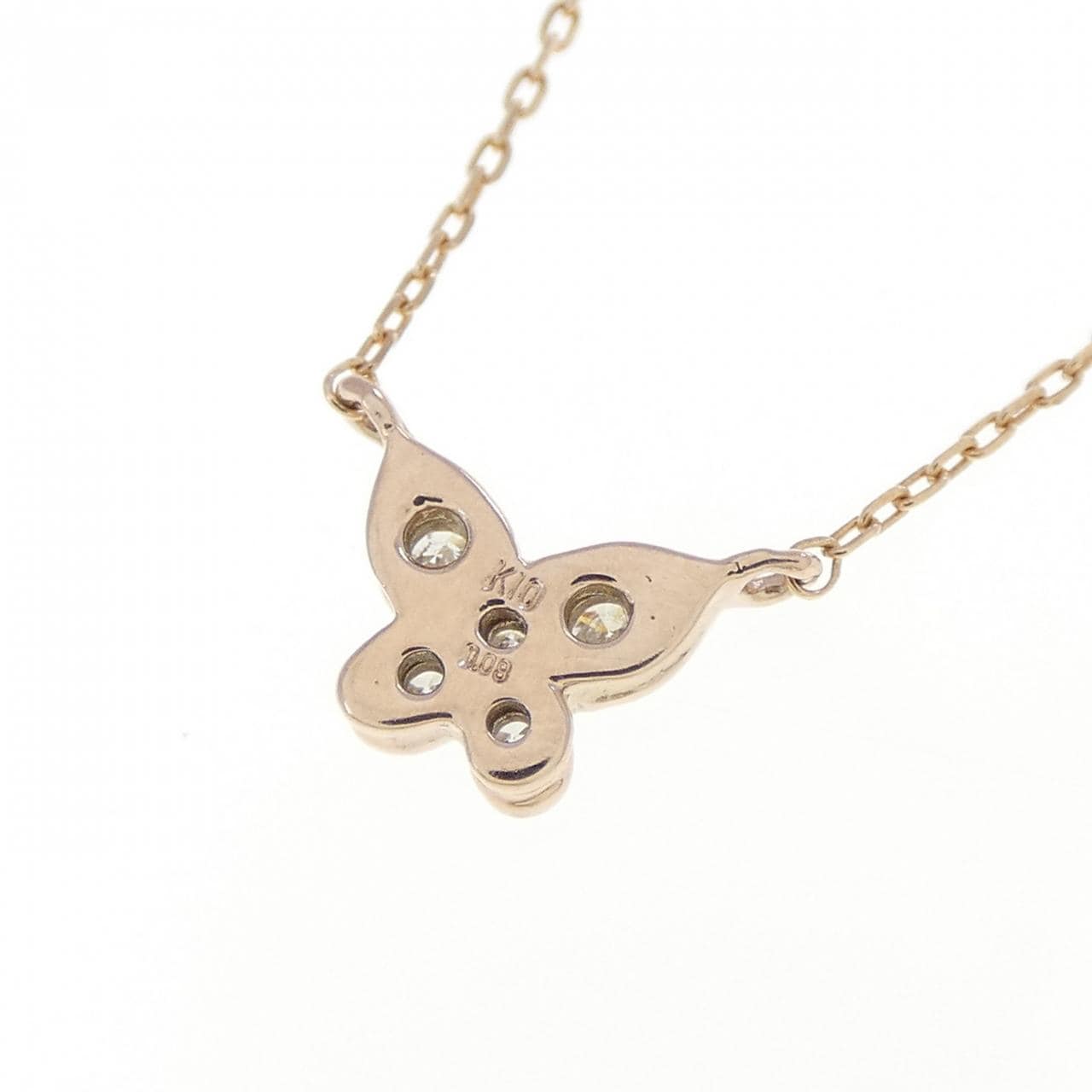 K10PG ダイヤモンド ネックレス 0.08CT