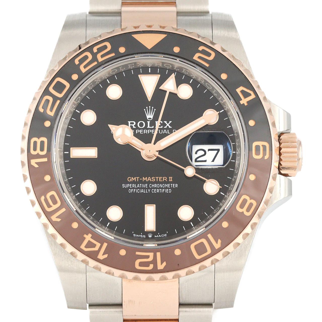 ロレックス GMTマスターⅡ 126711CHNR SSxPG 自動巻 ランダム番