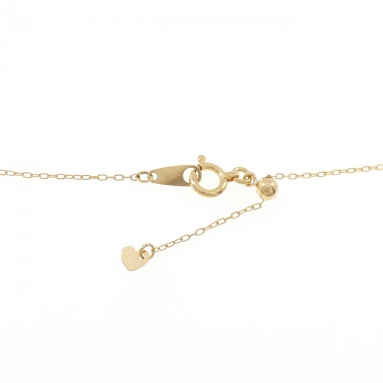 K18YG パヴェ ダイヤモンド ネックレス 0.31CT