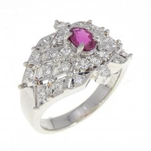 PT ルビー リング 0.43CT
