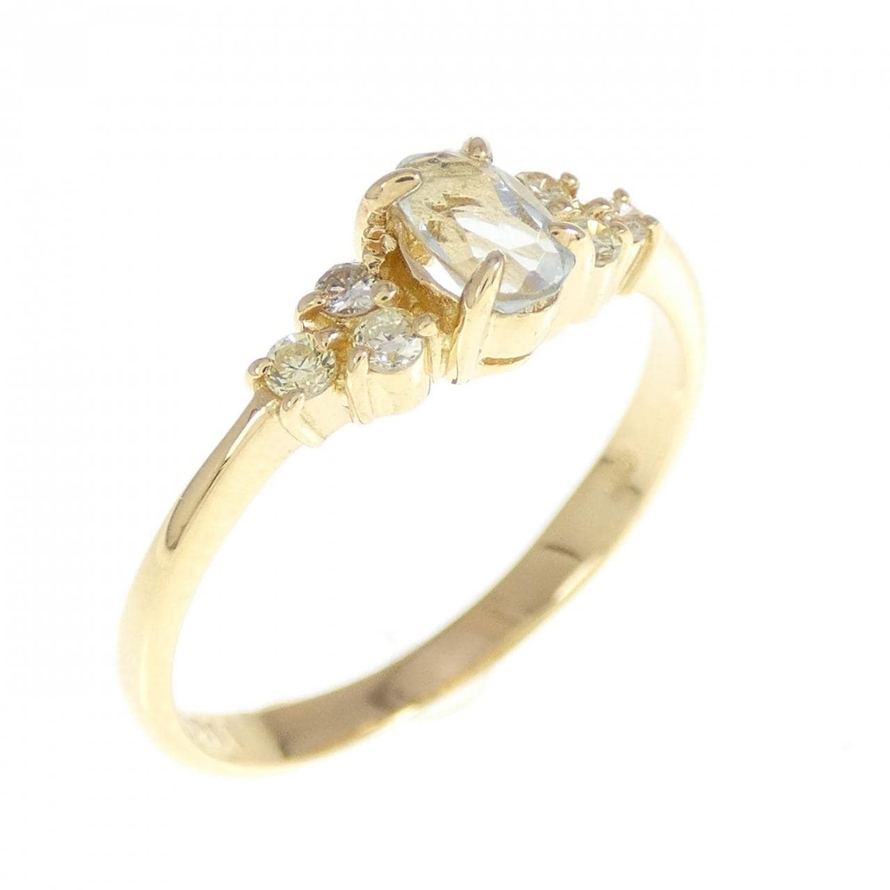 K18YG アクアマリン リング 0.24CT