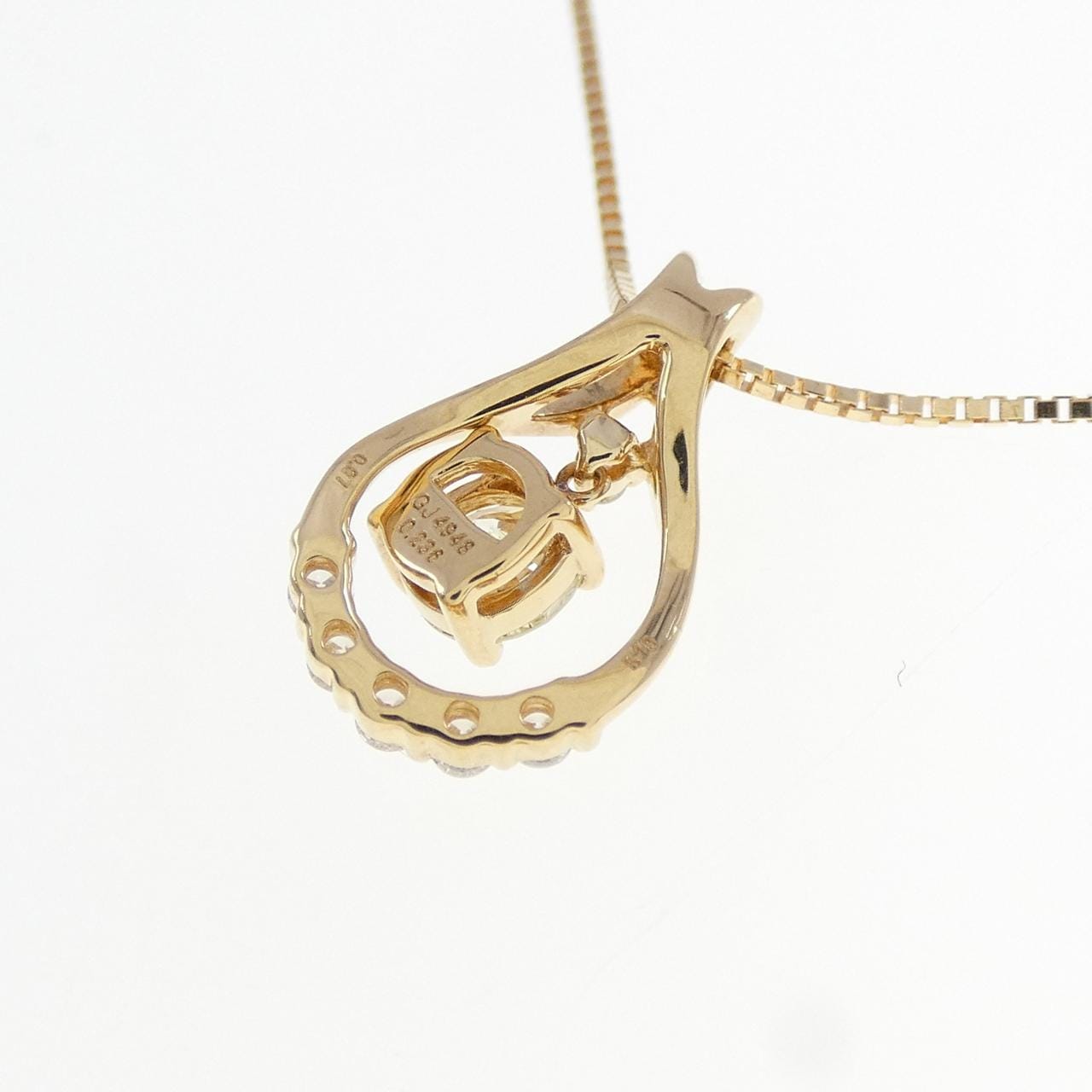 K18YG ダイヤモンド ネックレス 0.236CT