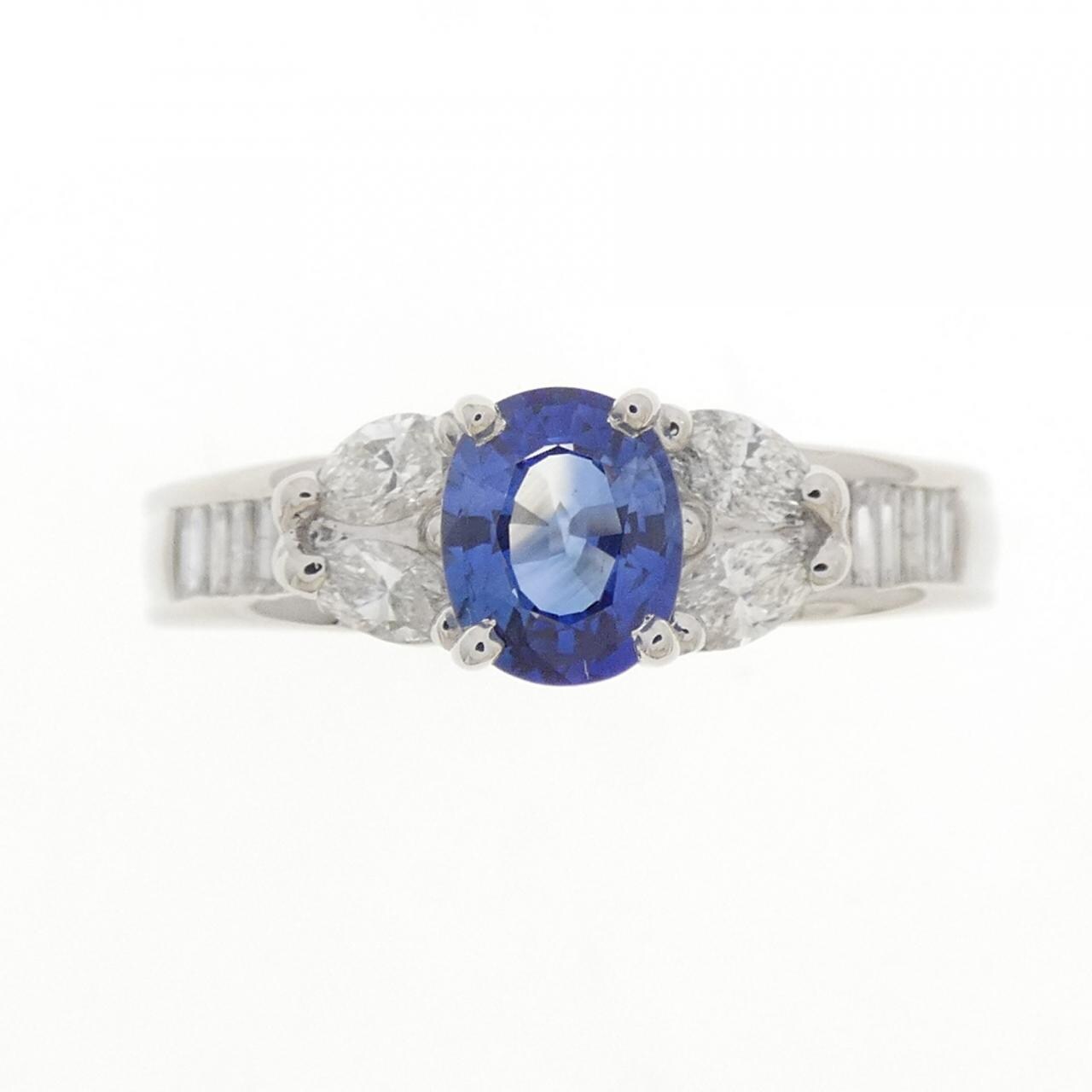 PT900 Sapphire Ring 0.76CT
