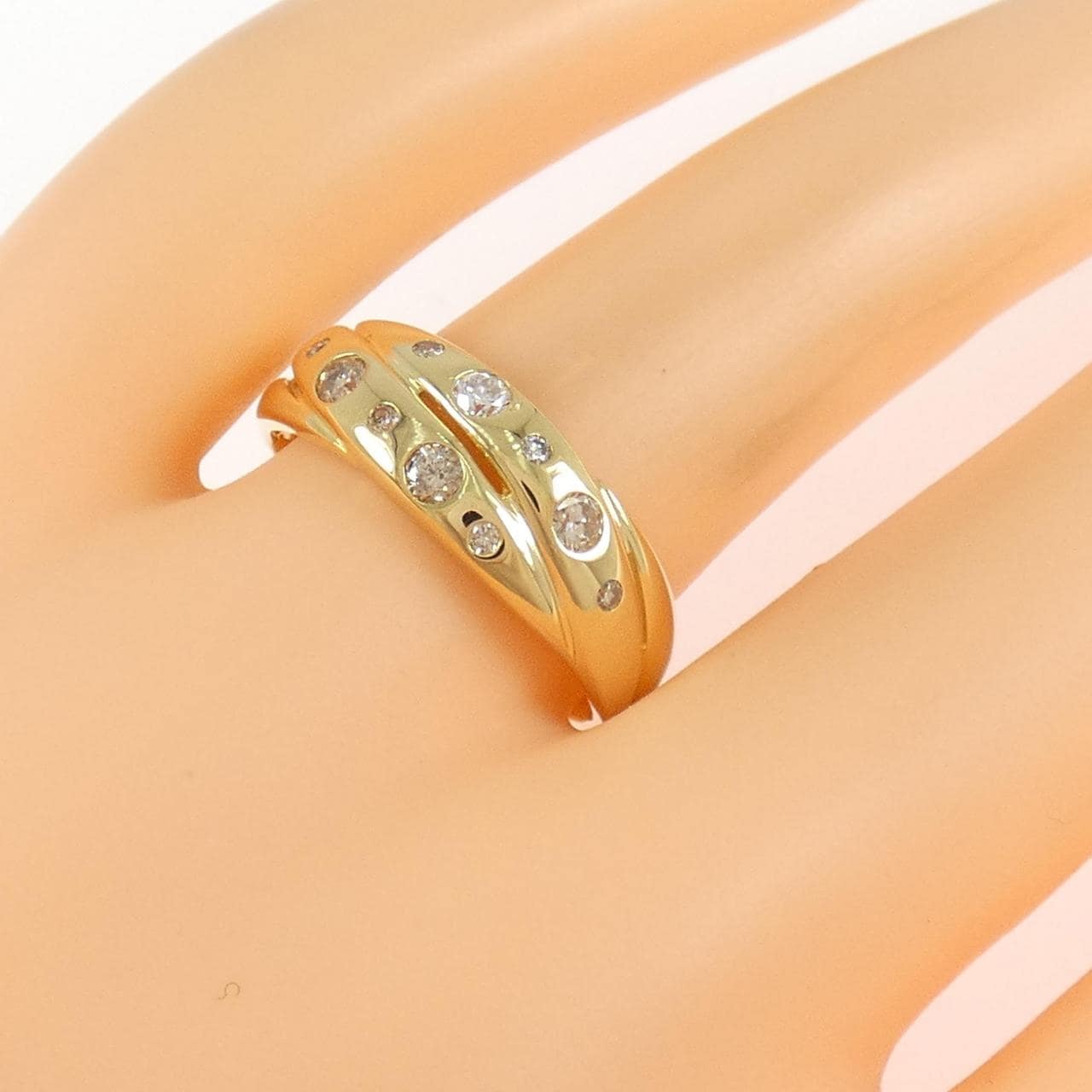 K18YG ダイヤモンド リング 0.29CT