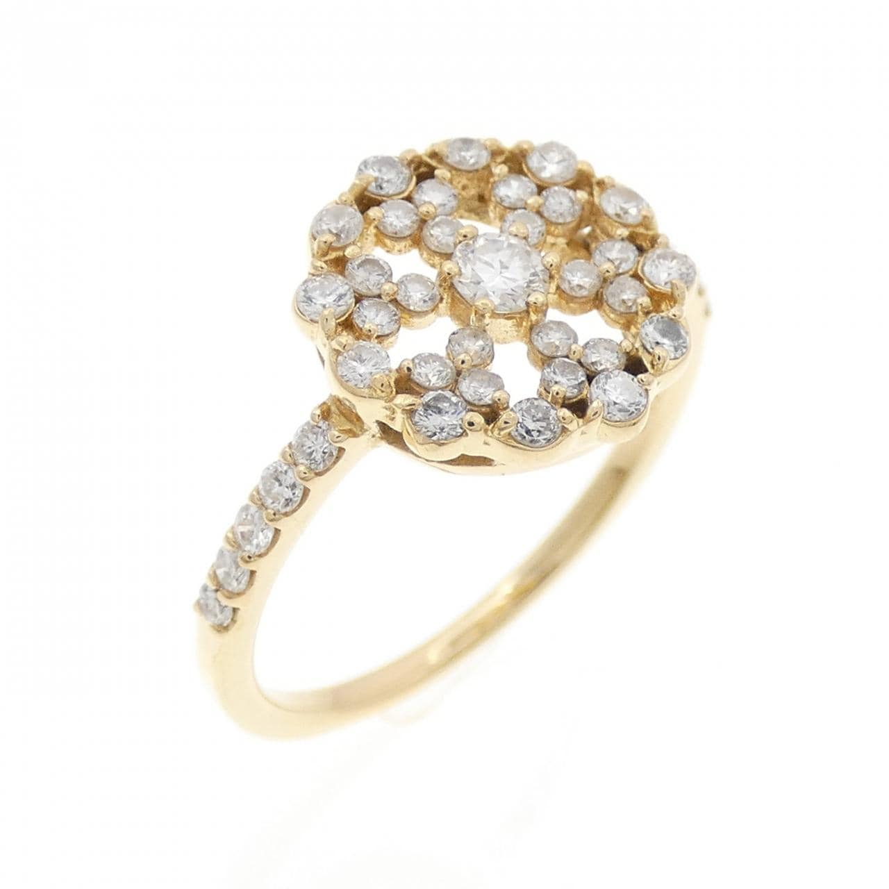 K18YG ダイヤモンド リング 0.37CT