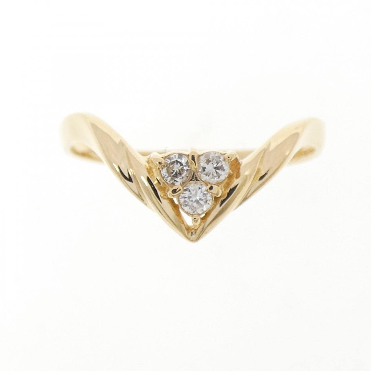 K18YG ダイヤモンド リング 0.10CT