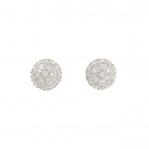 PT850/PT900 パヴェ ダイヤモンド ピアス 0.46CT