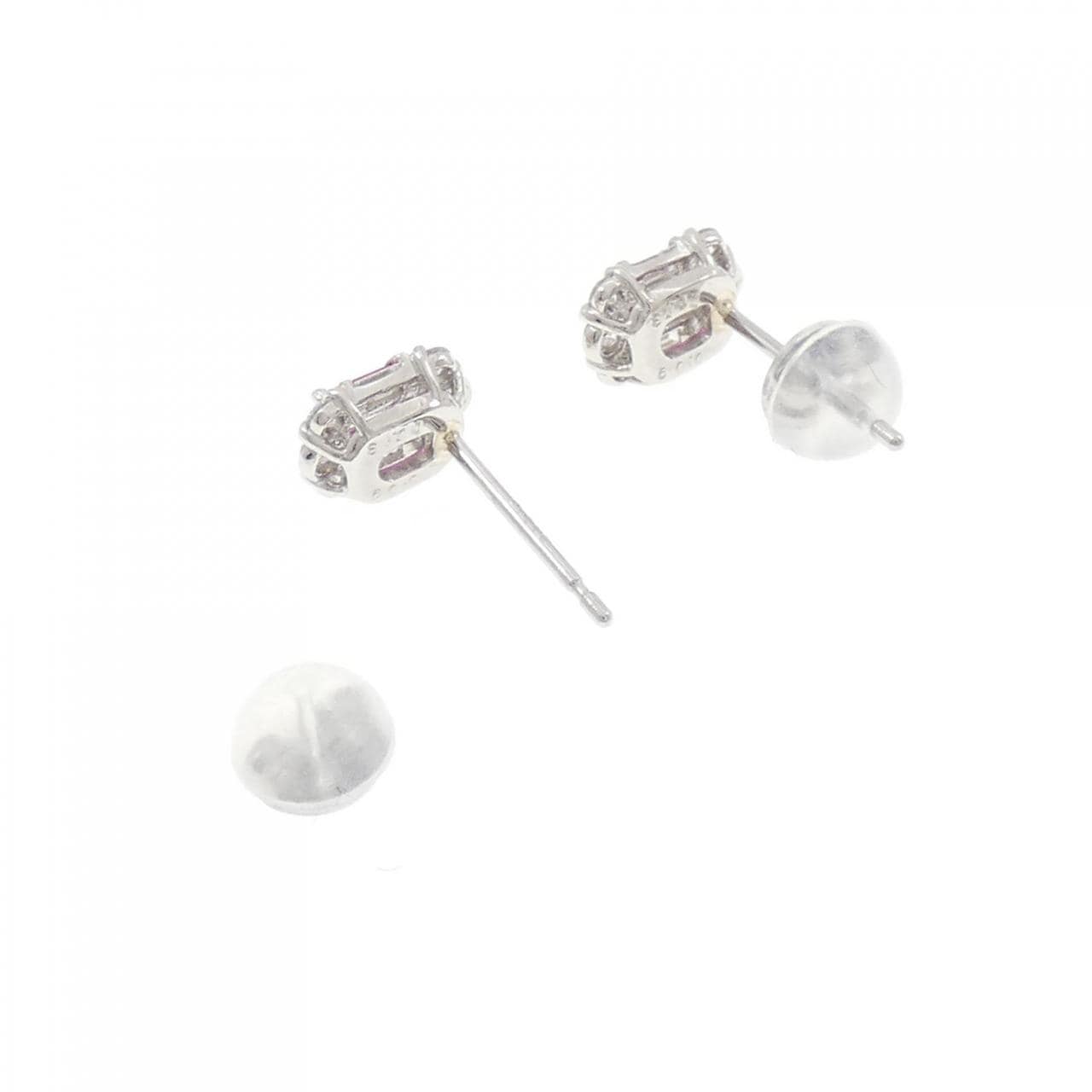 [新品] PT900 红宝石耳环 0.18CT