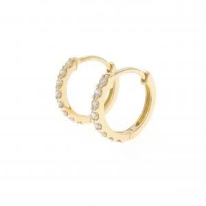 K18YG钻石耳环0.30CT